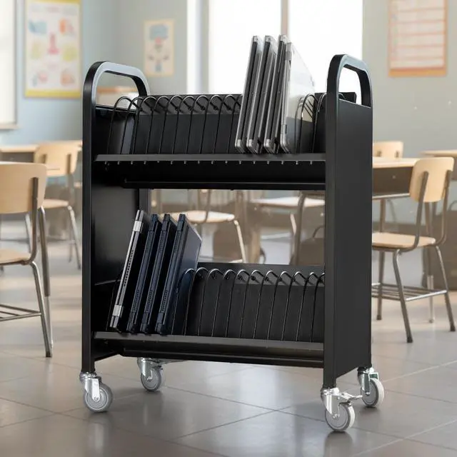 Alt view image 2 of 7 - VIVO 32-Bay Laptop and Table Open Charging Station, Multiple Devices up to 14