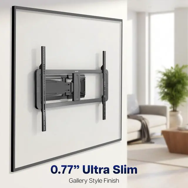 Alt view image 2 of 7 - VIVO Ultra Slim TV Mount, Fully Adjustable Telescoping, 46"-100" Screens