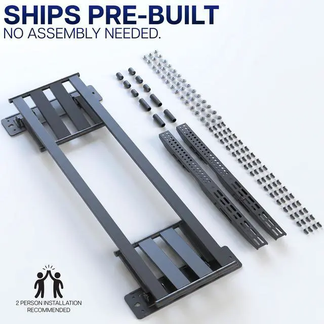Alt view image 7 of 7 - VIVO Slim Dual Arm Corner TV Wall Mount, 75"120" Screens up to 275 lbs
