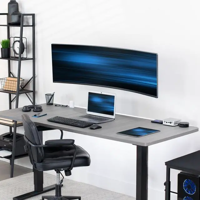 Alt view image 2 of 7 - VIVO Ultrawide Heavy Duty Monitor Mount Wall Bracket, Screens up to 49