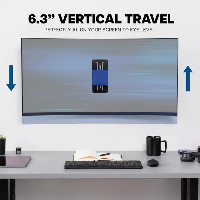 Alt view image 5 of 7 - VIVO Ultrawide Heavy Duty Monitor Mount Wall Bracket, Screens up to 49