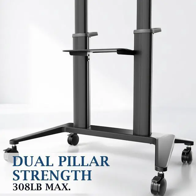 Alt view image 3 of 7 - VIVO PRO Premium Heavy-Duty Mobile TV Cart, 32"-120" Screens up to 308 lbs