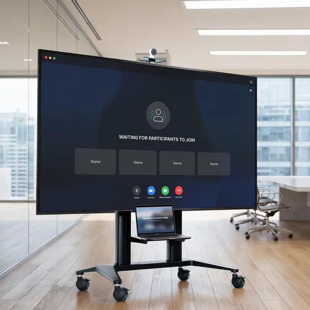 Alt view image 2 of 7 - VIVO PRO Premium Heavy-Duty Mobile TV Cart, 32"-120" Screens up to 308 lbs