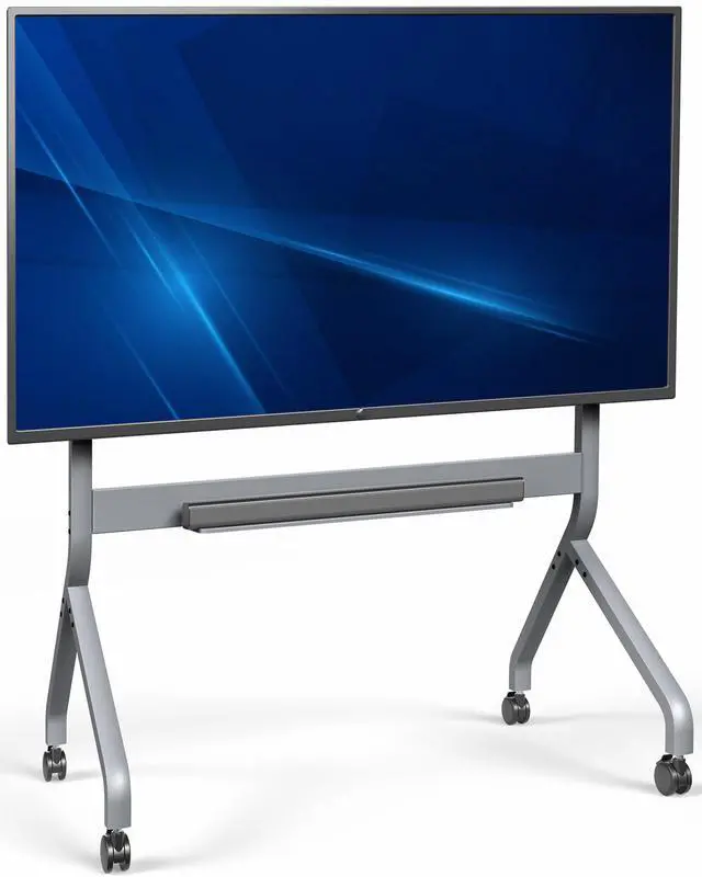 Main image of VIVO Heavy-Duty Rolling TV Stand, Slim TV Cart with Manual Height Adjustments