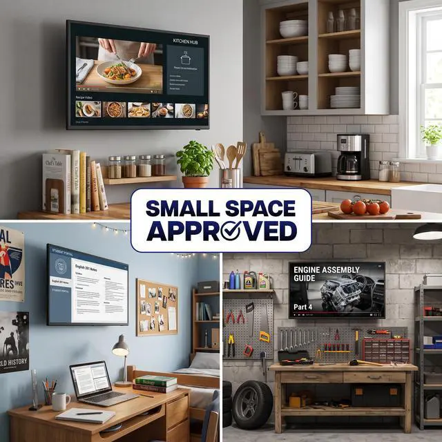 Alt view image 7 of 7 - VIVO Modular Small TV or Monitor Wall Mount, 13"-32" Screens, Low Profile Design