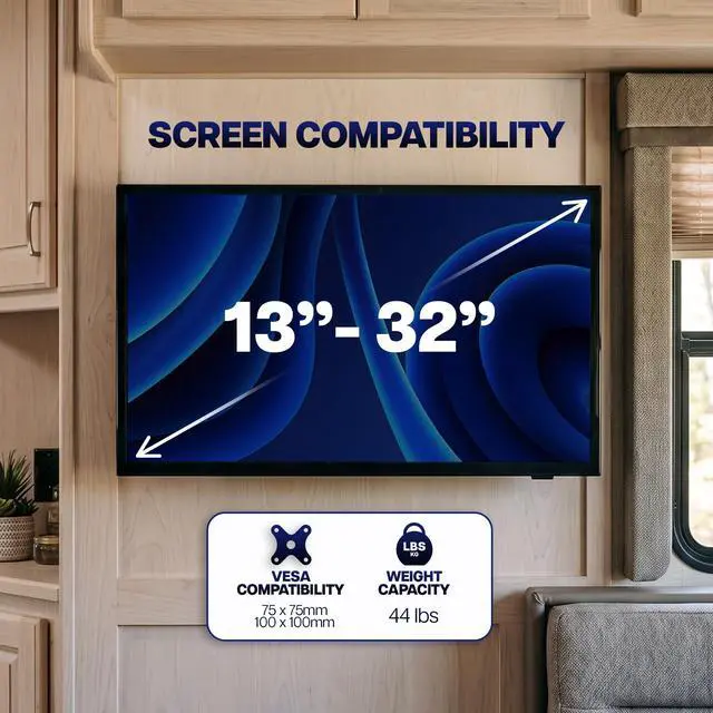 Alt view image 5 of 7 - VIVO Modular Small TV or Monitor Wall Mount, 13"-32" Screens, Low Profile Design