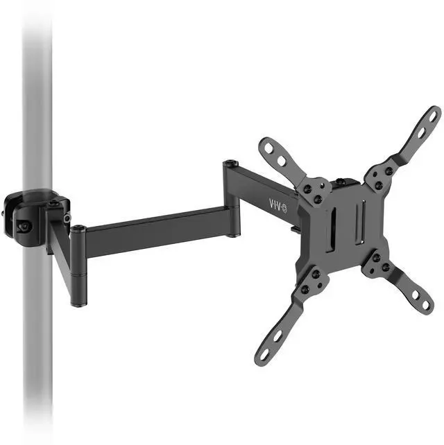 Main image of VIVO Long Arm Monitor Pole Mount Monitor Arm VESA Plate, Fits 23"-43" Screens