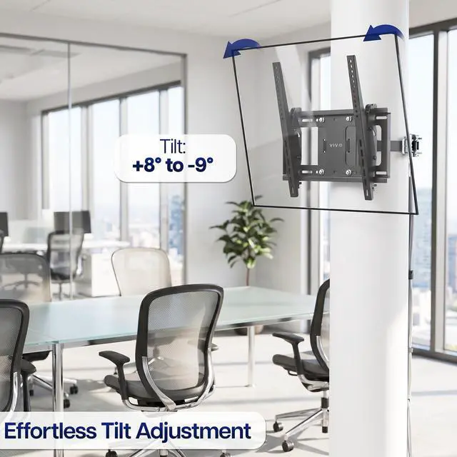 Alt view image 5 of 7 - VIVO Column No Drill TV Mount, Full Motion, 4086" Screens, 132 lbs Capacity