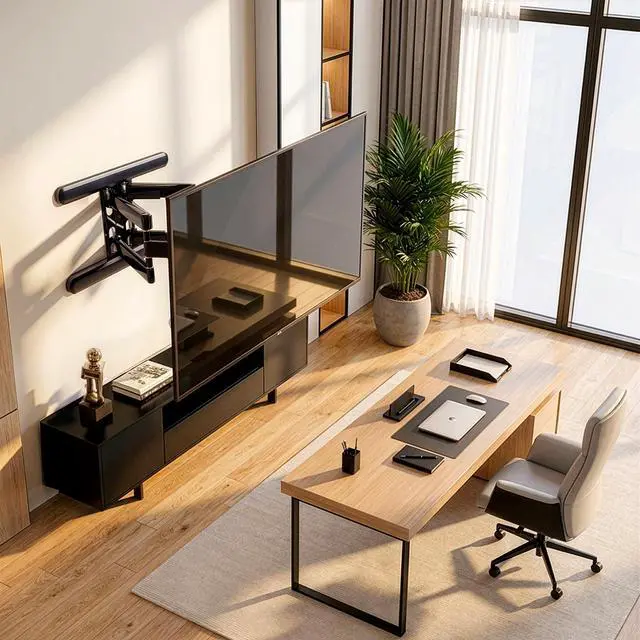 Alt view image 2 of 7 - VIVO PRO Heavy-Duty Premium Swivel TV Wall Mount, Hold Screens 37-86