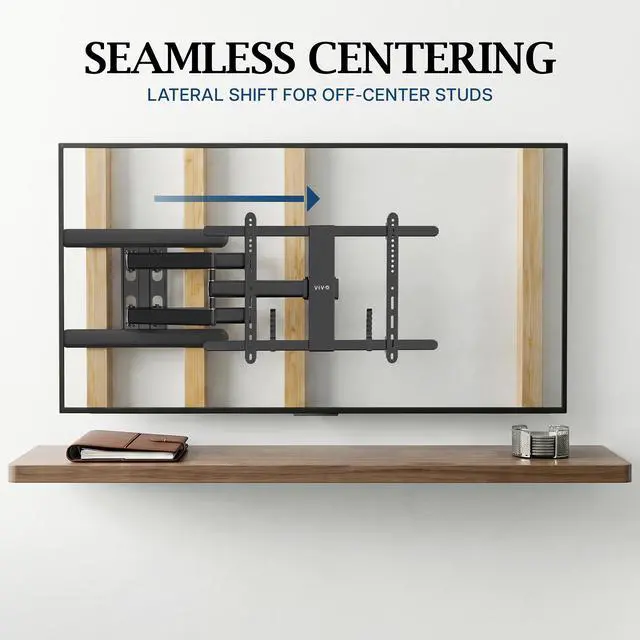 Alt view image 4 of 7 - VIVO PRO Heavy-Duty Premium Swivel TV Wall Mount, Hold Screens 37-86