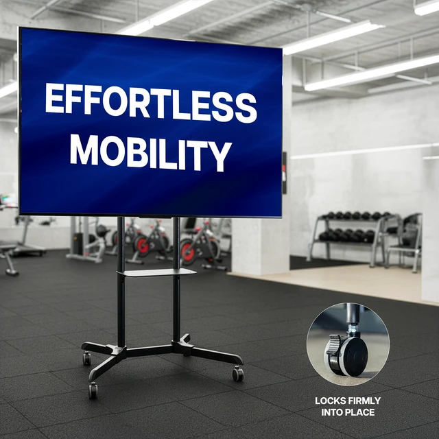 Alt view image 7 of 7 - VIVO Mobile TV Cart for 55"-100" LCD LED Plasma Flat Panel, Max VESA 600x800mm