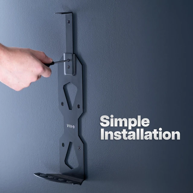 Alt view image 6 of 7 - VIVO Black Steel Wall Mount Designed for PS5 Console, 2 Controller Mounts