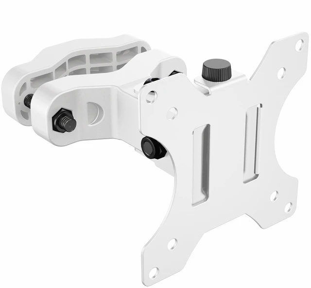 Main image of VIVO White Steel Universal Bracket Pole Mount VESA Plate, Fits 13" to 30" Screen
