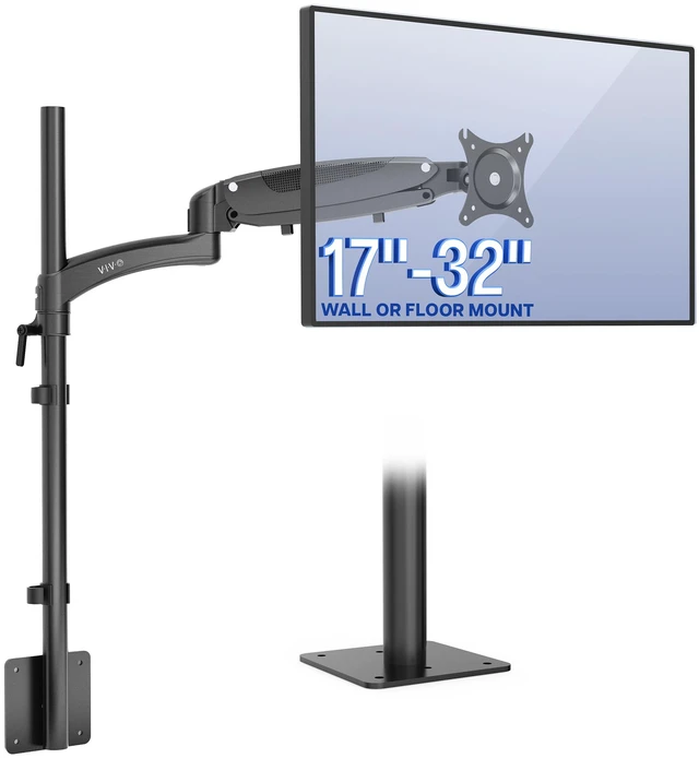 Main image of VIVO Extra Tall Monitor Floor or Wall Mount Stand for 17-32 Screens