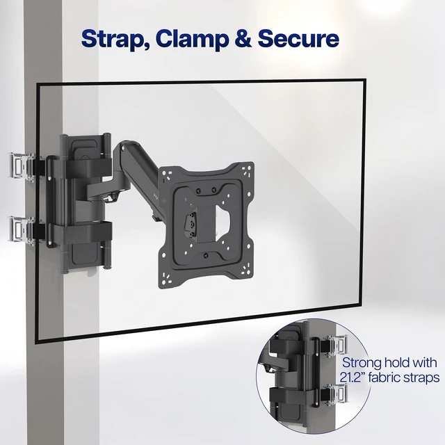 Alt view image 7 of 7 - VIVO No Drill Pillar TV Mount for 32"-55" TVs, Fits 20.6 Circumference Columns