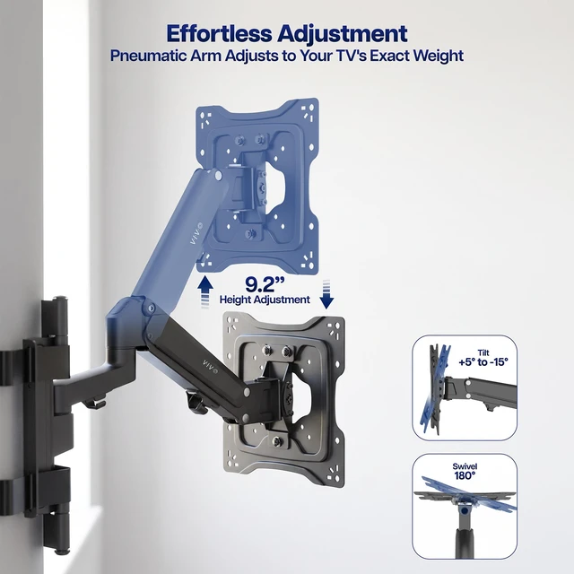 Alt view image 5 of 7 - VIVO No Drill Pillar TV Mount for 32"-55" TVs, Fits 20.6 Circumference Columns