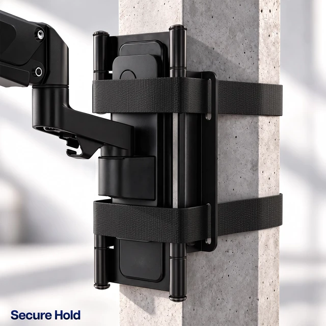 Alt view image 6 of 7 - VIVO No Drill Pillar TV Mount for 32"-55" TVs, Fits 20.6 Circumference Columns