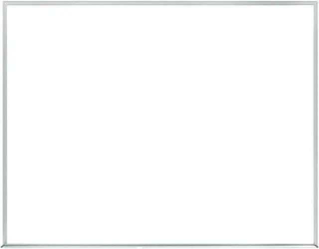 Alt view image 2 of 13 - GHENT M2W-34-1 Dry Erase Board, Plastic, 36 in, 46 1/2 in, Aluminum Frame,