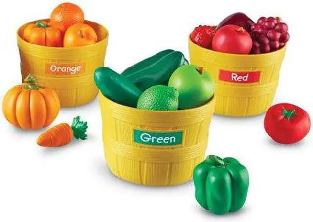 Alt view image 2 of 20 - Learning Resources Farmer's Market Color Sorting Set
