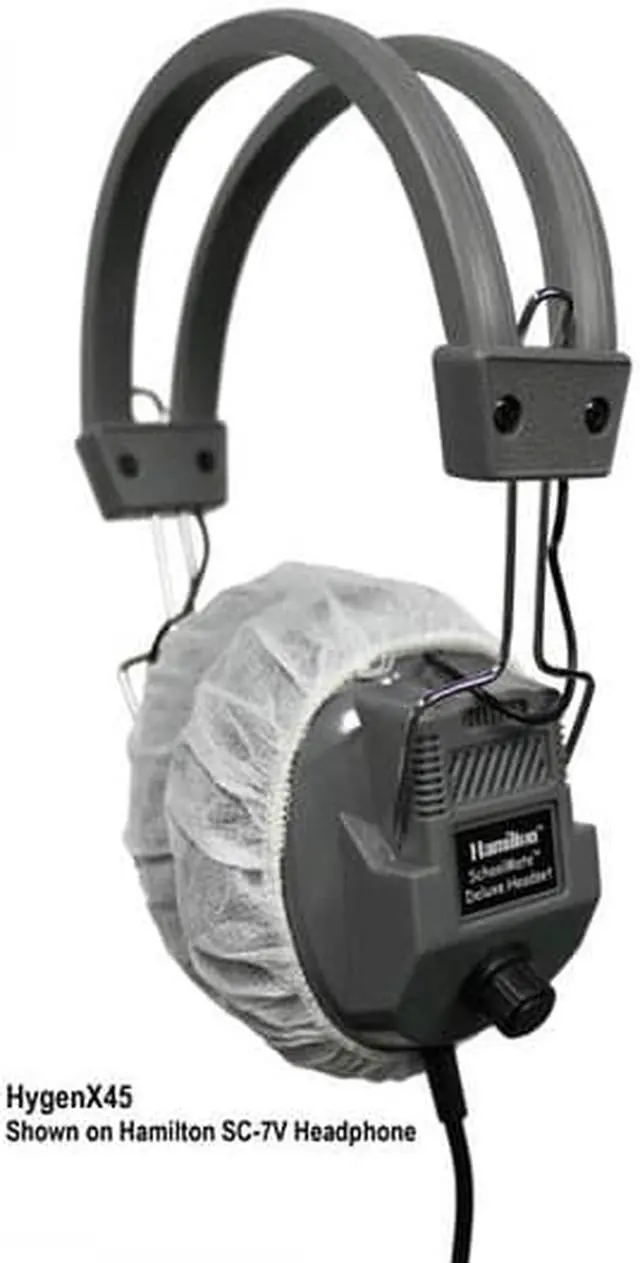 Alt view image 4 of 9 - Hamilton Buhl HygenX Sanitary Headphone Covers for Over-Ear Headsets, 50 Pair