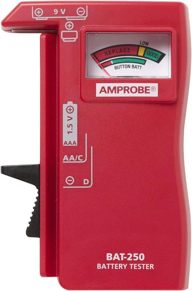 Main image of Battery Tester,Analog,1.5 to 9V AMPROBE BAT-250