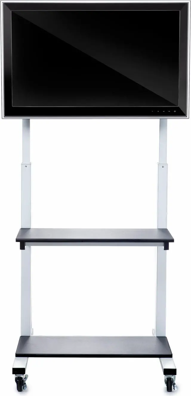 Alt view image 5 of 20 - Luxor Home Office Crank Adjustable Flat Panel CLCD LCD TV Cart