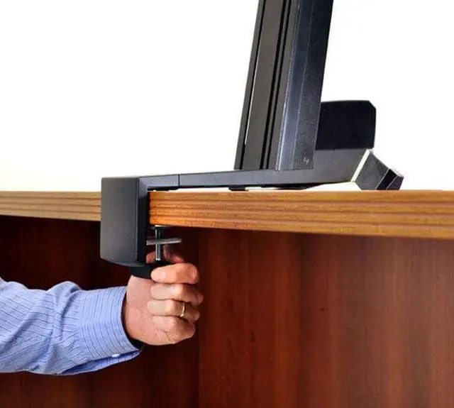 Alt view image 2 of 20 - Ergotron WorkFit-S Sit-Stand Workstation w/Worksurface LCD HD Monitor Aluminum