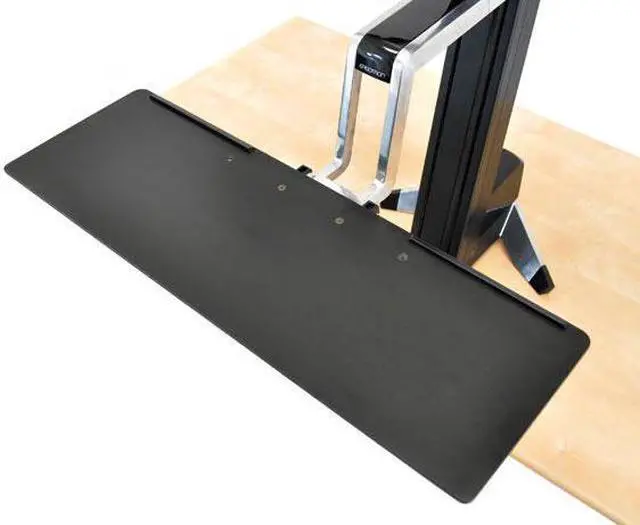 Alt view image 3 of 20 - Ergotron WorkFit-S Sit-Stand Workstation w/Worksurface LCD HD Monitor Aluminum
