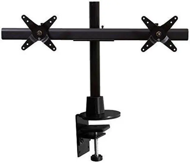 Main image of Ergotech 100-C16-B02 Dual Lcd Monitor Desk Stand - 16 Inch Pole - Black - Clamp Mount - Dual