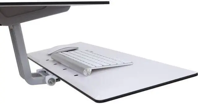 Alt view image 3 of 18 - Ergotron - 33-350-211 - WorkFit-S Sit-Stand Workstation w/Worksurface+, LCD LD Monitor, White