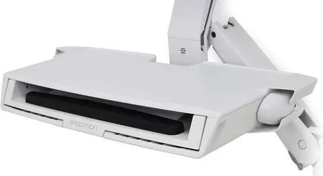 Main image of Ergotron StyleView Sit-Stand Combo Arm with Worksurface - Mounting kit ( mouse holder, wrist rest, bar code scanner holder, VESA adapter, wall mount bracket, keyboard tray, flat horizontal surface bas