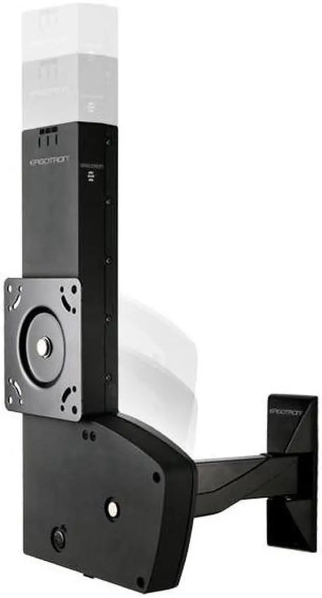 Alt view image 3 of 20 - Ergotron - 61-113-085 - Ergotron Wall Mount for Flat Panel Display - Black - 27 to 42 Screen Support
