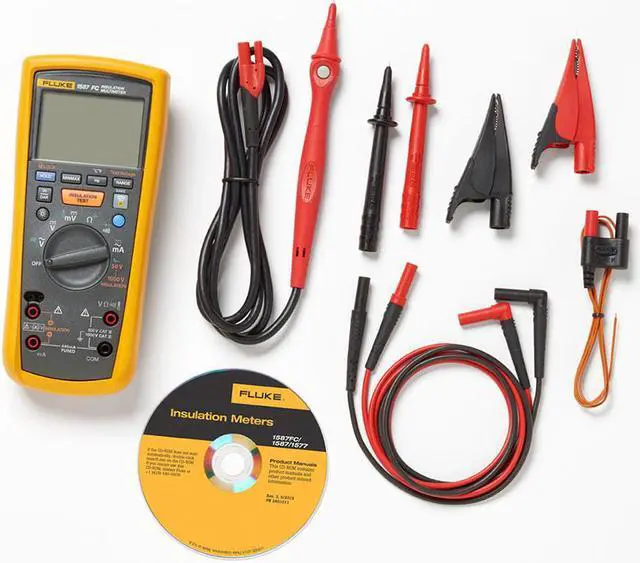 Main image of Fluke - Fluke-1587-fc - Flu1587fc Meter Probe 2x Test Teads 2x Aligator Clips Quick Start Guide Manual Cd Registration Card Clamp Instruction Sheet Mini Thermometer Instruction Sheet Manual Suppliment