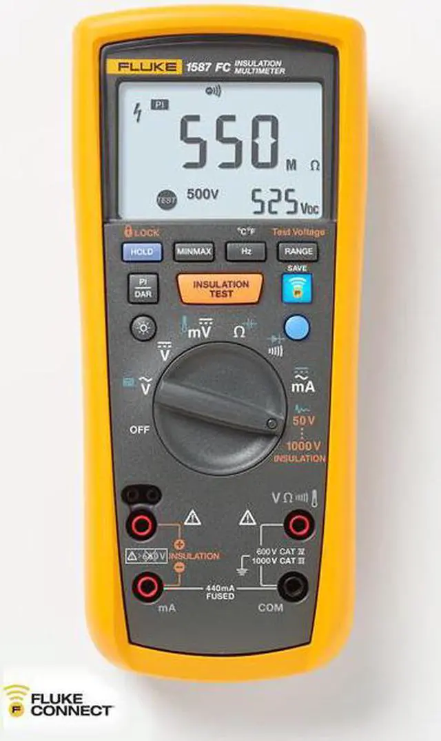 Alt view image 2 of 16 - Fluke - Fluke-1587-fc - Flu1587fc Meter Probe 2x Test Teads 2x Aligator Clips Quick Start Guide Manual Cd Registration Card Clamp Instruction Sheet Mini Thermometer Instruction Sheet Manual Suppliment