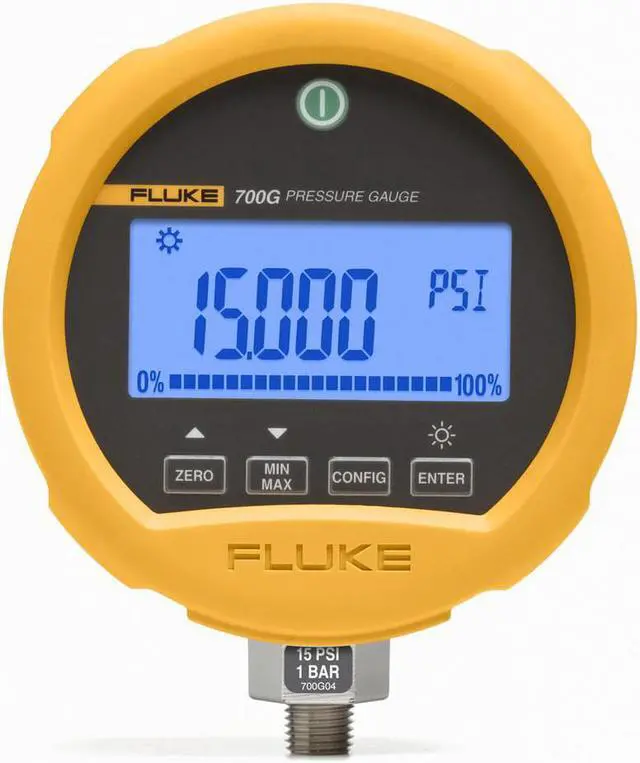 Alt view image 3 of 6 - FLUKE FLUKE-700G04 Digital Compound Gauge, -14 to 0 to 15 psi, 1/4 in MNPT,
