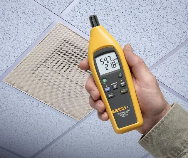 Alt view image 2 of 12 - Fluke - FLUKE-971 - Fluke FLUKE-971 NTC Temperature Humidity Meter; (4) AAA Alkaline