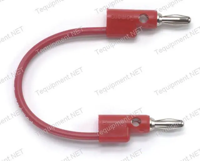 Alt view image 2 of 3 - POMONA ELECTRONICS B-24-2 Banana Plug Patch Cord, 24 in, Polypropylene, Red
