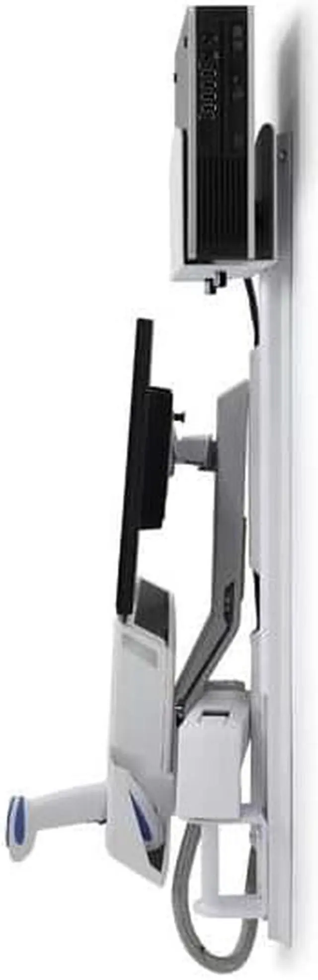 Alt view image 4 of 13 - Ergotron StyleView Sit Stand Combo 18 Lbs. Max Monitor White 45-272-216