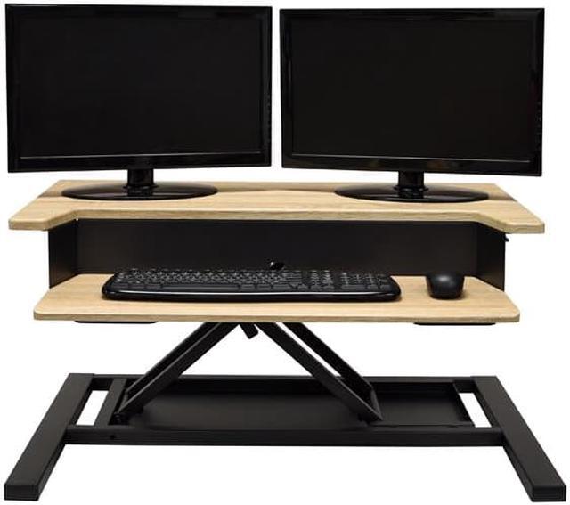Alt view image 3 of 20 - Luxor LVLUP PRO32-WO Level Up 32 Pro Standing Desk Converter