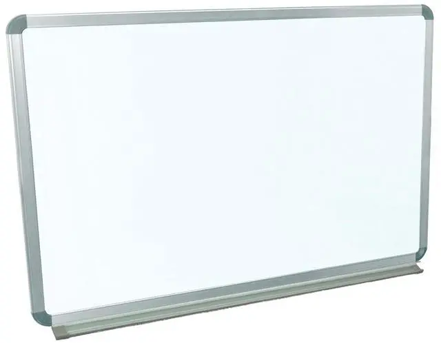 Alt view image 6 of 11 - Luxor Wall-Mounted Magnetic Whiteboard - 96" x 40" -White Surface, Silver Aluminum Frame  WB9640W