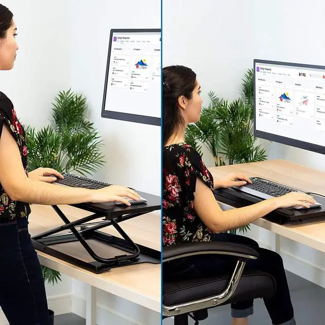 Alt view image 2 of 6 - Mount-It! Adjustable Height Gaming Keyboard Shelf | Standing 27" Extention
