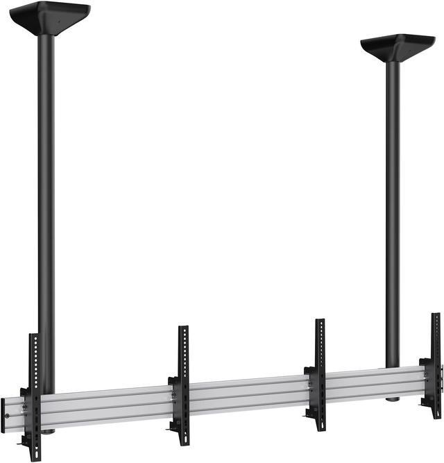 Main image of Mount-It! Digital Signage Ceiling Mount for Two Screens | Fits 45” to 55” Screen Size TVs
