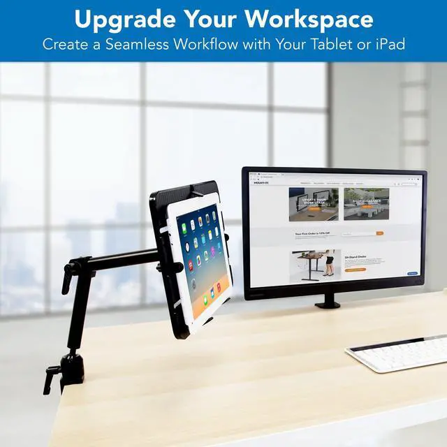 Alt view image 4 of 5 - Mount-It! Tablet Pole Mount | 14" Max Screen Size