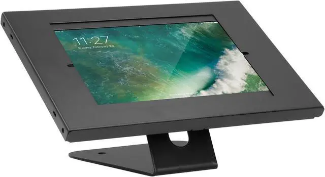 Main image of Mount-It! Anti-Theft Tablet Kiosk with Countertop and Wall Mount Base Black