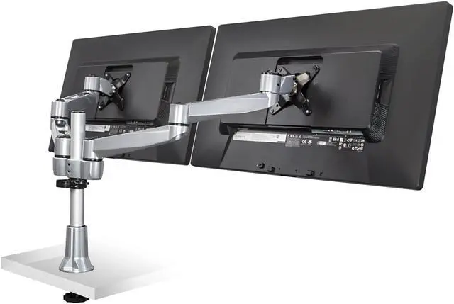 Alt view image 7 of 7 - Mount-It! Dual Monitor Desk Mount | Fits 13"-24" Computer Screens | TAA Compliant