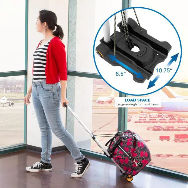 Alt view image 5 of 5 - Mount-It! Premium Folding Luggage Cart | 77 LBS Capacity