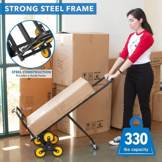 Alt view image 4 of 5 - Mount-It! Stair Climber Hand Truck | 330 LBS Capacity
