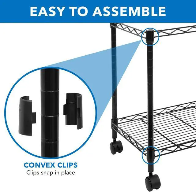 Alt view image 3 of 9 - Mount-It! Rolling File Cart with Folder Rack