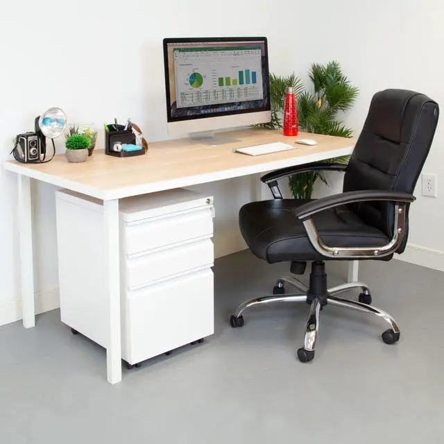 Alt view image 3 of 7 - Mount-It! Mobile File Cabinet with 3 Drawers | Lockable