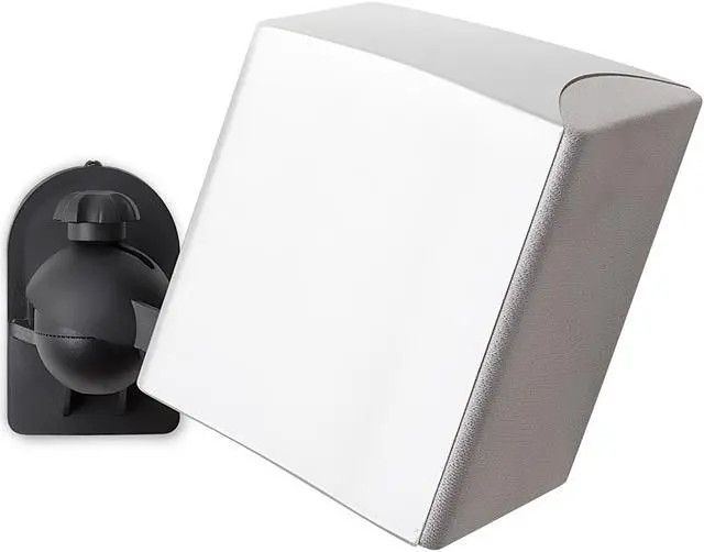 Alt view image 3 of 6 - Mount-It! Dual Low Profile Universal Speaker Wall Mounts | Set of 2